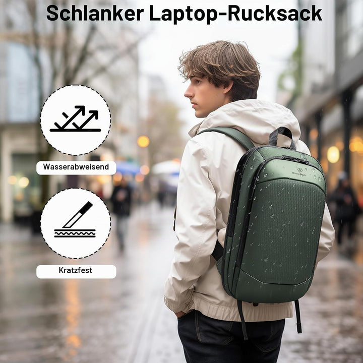 Laptop Rucksack Herren Business Rucksack leicht 15.6 Zoll wasserdichter erweiterbarer Reiserucksack