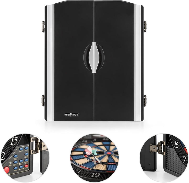 OneConcept Masterdarter - Dartautomat elektronisch, Dartboard, E-Darts, Dartautomat mit Spielcompute