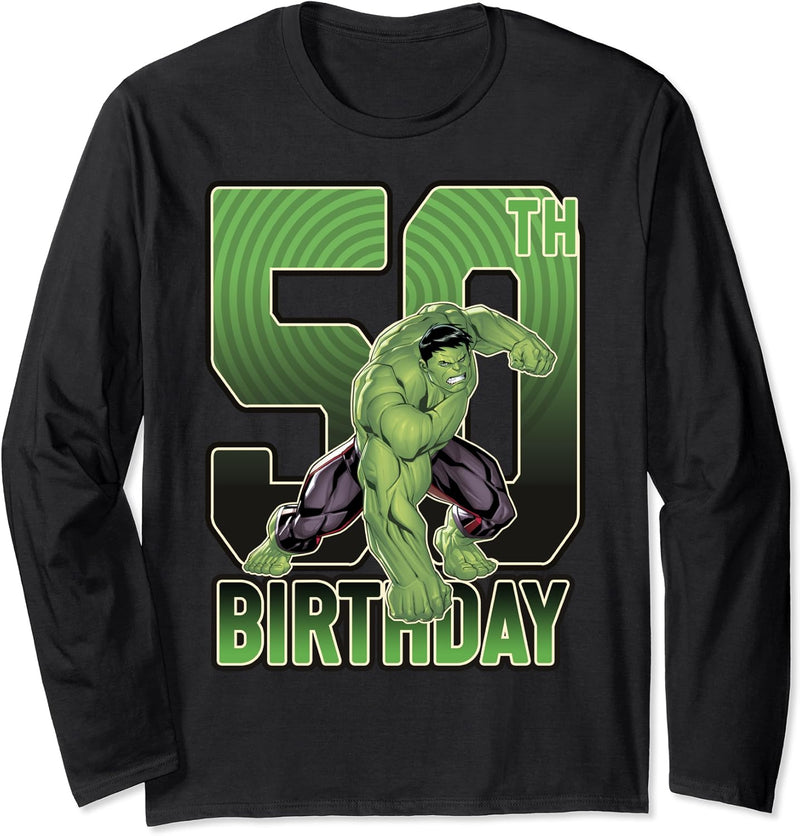 Marvel Hulk Smash 50th Birthday Langarmshirt