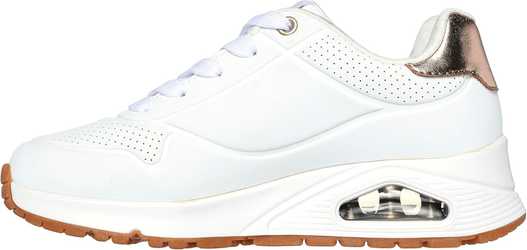 Skechers Herren UNO Gen1 Shimmer Away Sneaker 38 EU Weiss, 38 EU Weiss