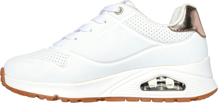 Skechers Herren UNO Gen1 Shimmer Away Sneaker 38 EU Weiss, 38 EU Weiss