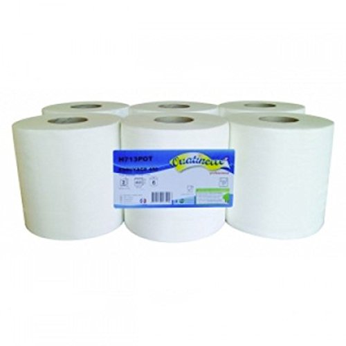 Papierhandtücher, 2 x 21g/m², 2-lagig, 110 m, 6 Rollen – H782POT