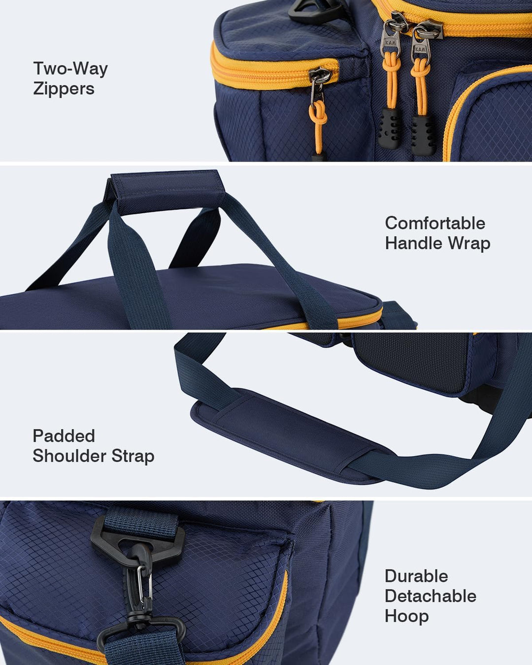 Gonex Angeltasche, Wasserabweisende Aufbewahrungstasche aus Polyestermaterial mit gepolstertem Schul