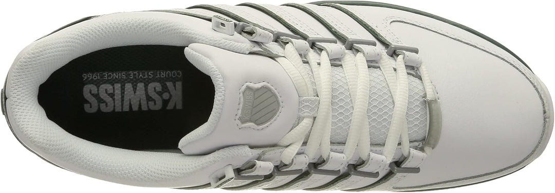 K-Swiss Herren Rinzler Sneaker 43 EU White Posy Green, 43 EU White Posy Green