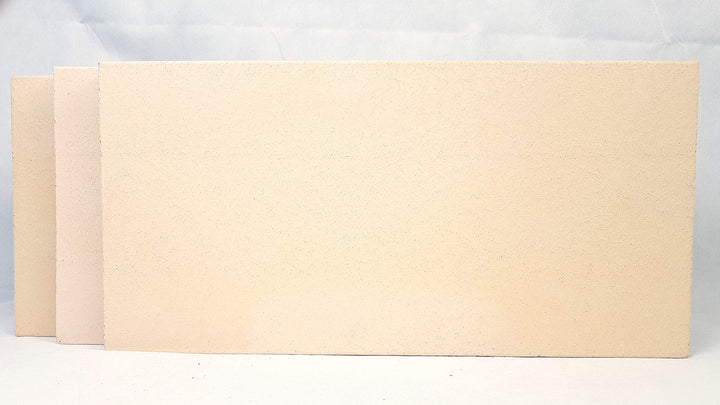 3 Stück Schamotte 40x20x4 cm Schamotteplatten Schamottstein
