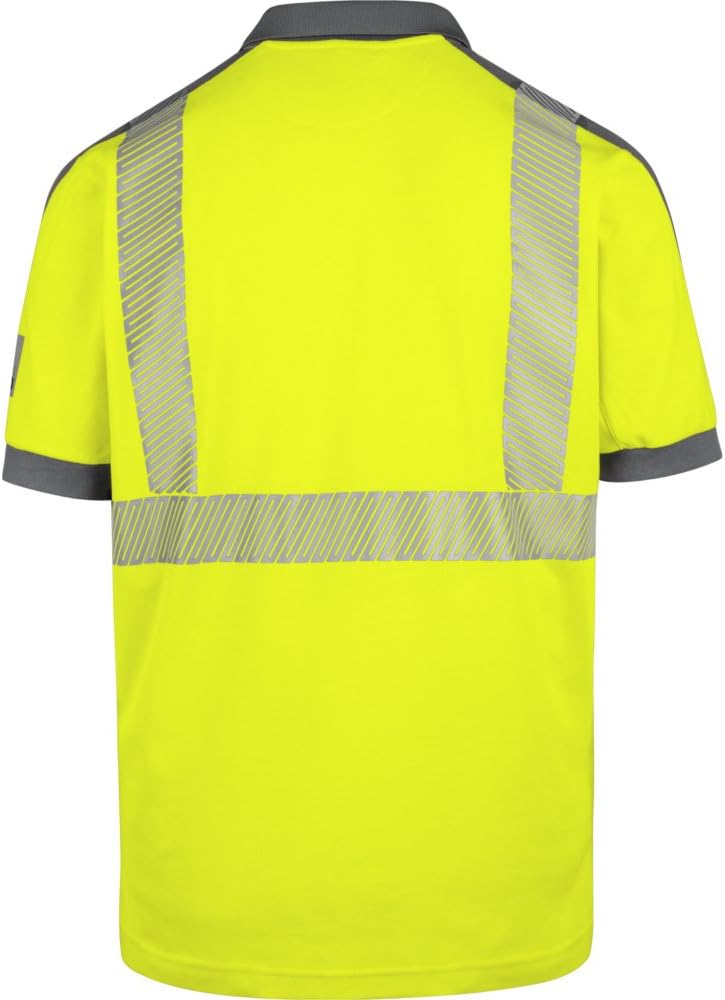WÜRTH MODYF Warnschutz Poloshirt Neon EN 20471 2 S Gelb Anthrazit, S Gelb Anthrazit