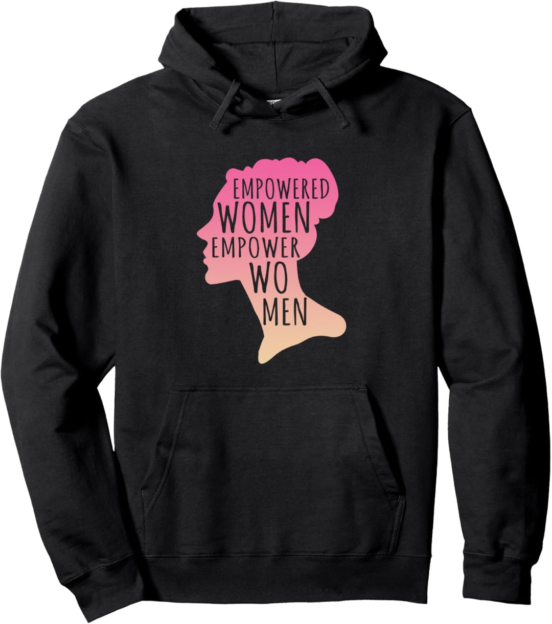 Feminist Gift Empowerment Empowered Women March Pullover Hoodie