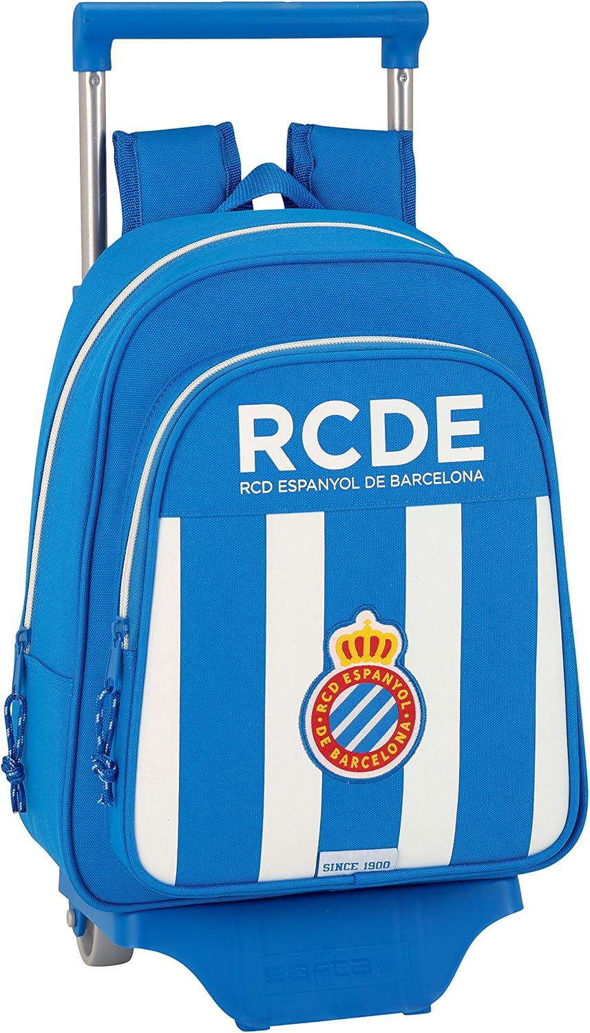 Schulrucksack R.C.D. Espanyol - Offiziell -  mit Trolley Safta