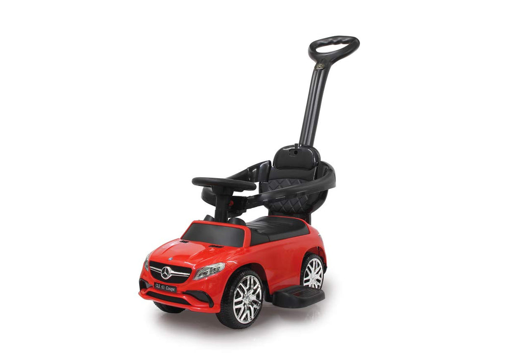 JAMARA 460451 Rutscher Mercedes-AMG GLE 63 3in1-Kippschutz, Kofferraum, Schub-und Haltestange mit Le