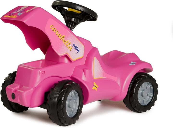 Rolly Toys 132423 - rollyMinitrac Carabella (Rutschfahrzeug, Flüsterlaufreifen, mit Hupe, ergonomisc