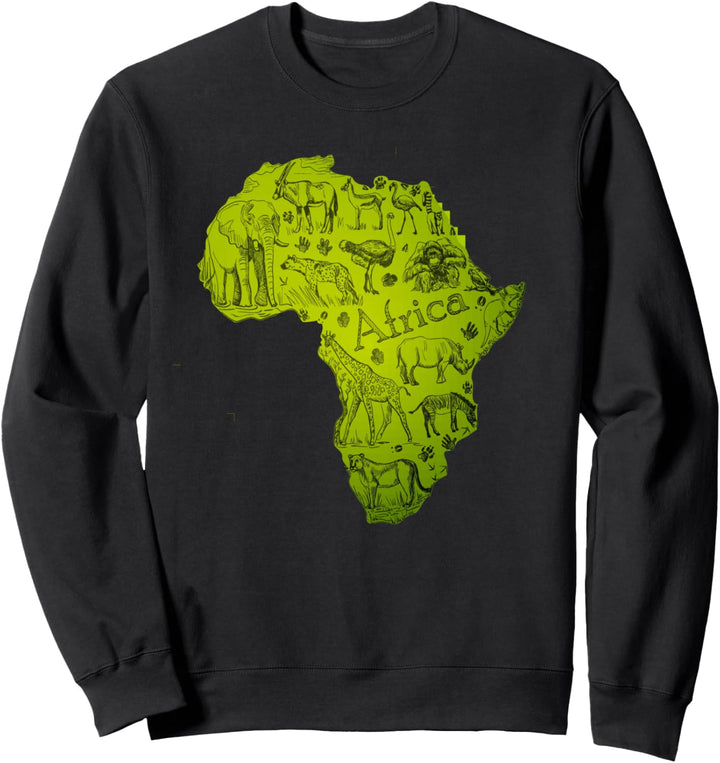 Afrika Stolz Afrikanisches Land Kontinent Liebe Big Five Safari Sweatshirt