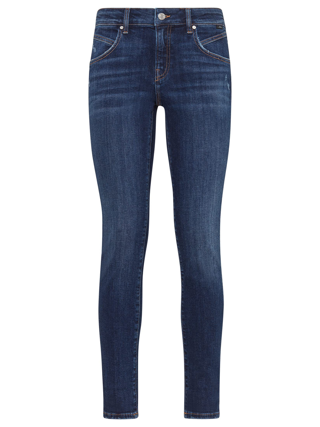 Mavi Damen Damen Jeans Hose Adriana Stretchdenim Light Indigo Glam [22737] 24W / 28L Dark Brushed De