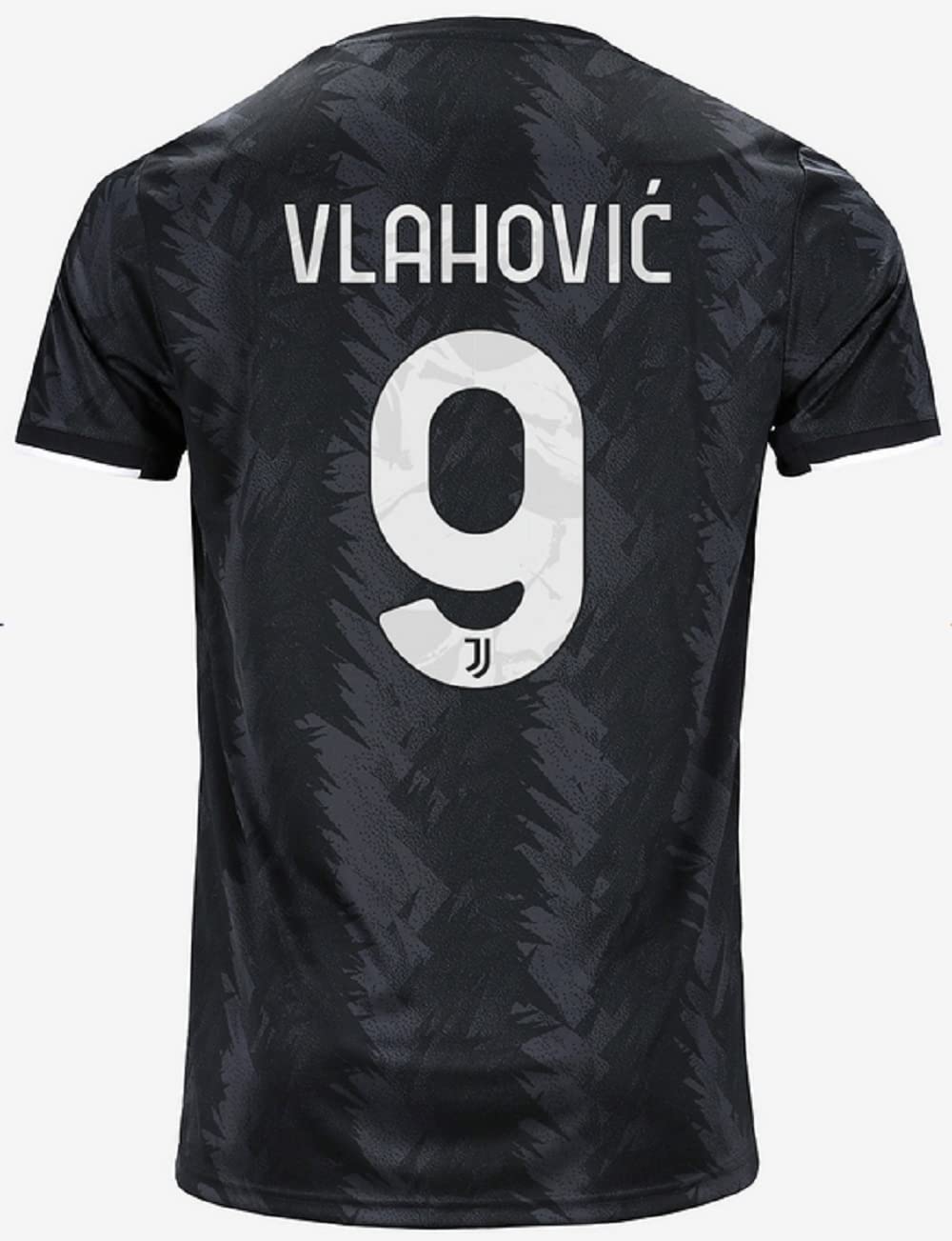 JUVENTUS Nameblock Number Away Dusan Vlahovic 9 Offizielle Kollektion 2022/2023, Erwachsene, Weiss,