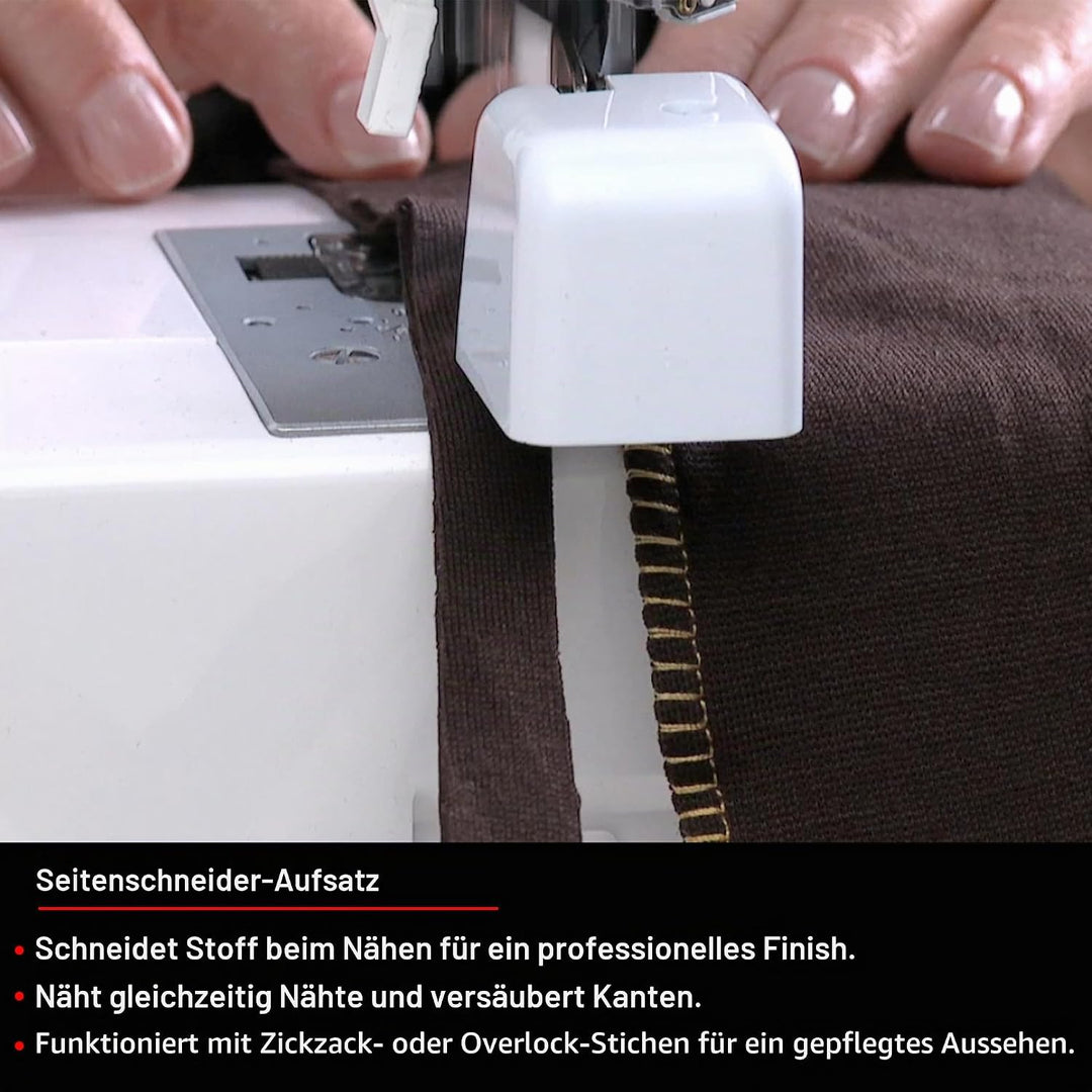 Singer Side Cutter Attachment Presser Foot, Simutaneously Trims & Hems Edges, Zig-Zag or Overstitch-