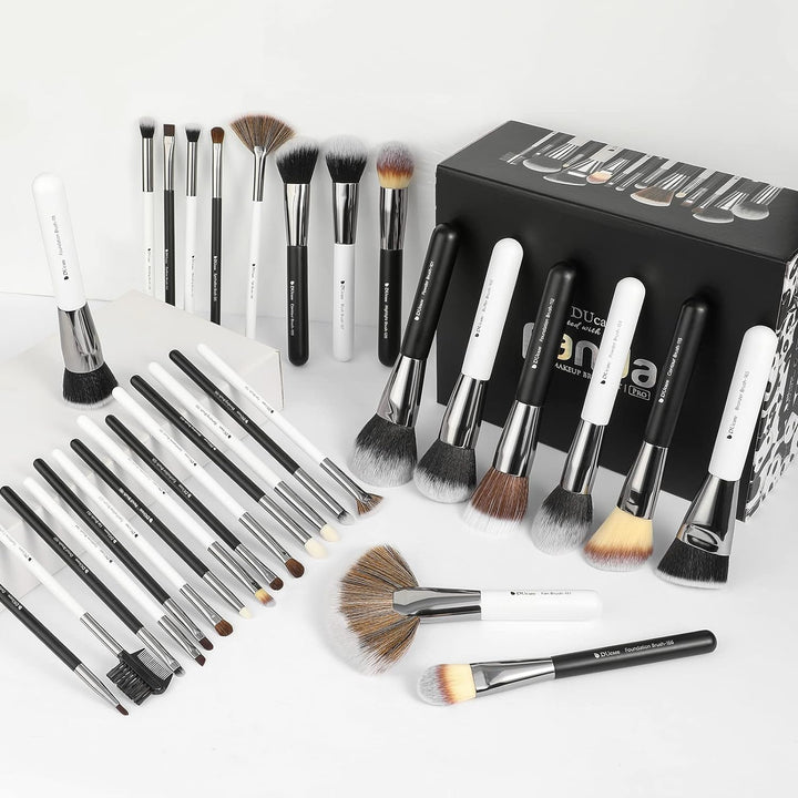 DUcare Professional Make up Pinsel 31 Stücke Panda Make up Pinsel Set Premium Synthetic Kabuki Found