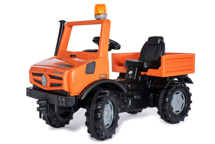 Rolly Toys Unimog Service Tretauto ab 3 Jahren | Auto zum selber fahren mit Flüsterlaufreifen und Bl