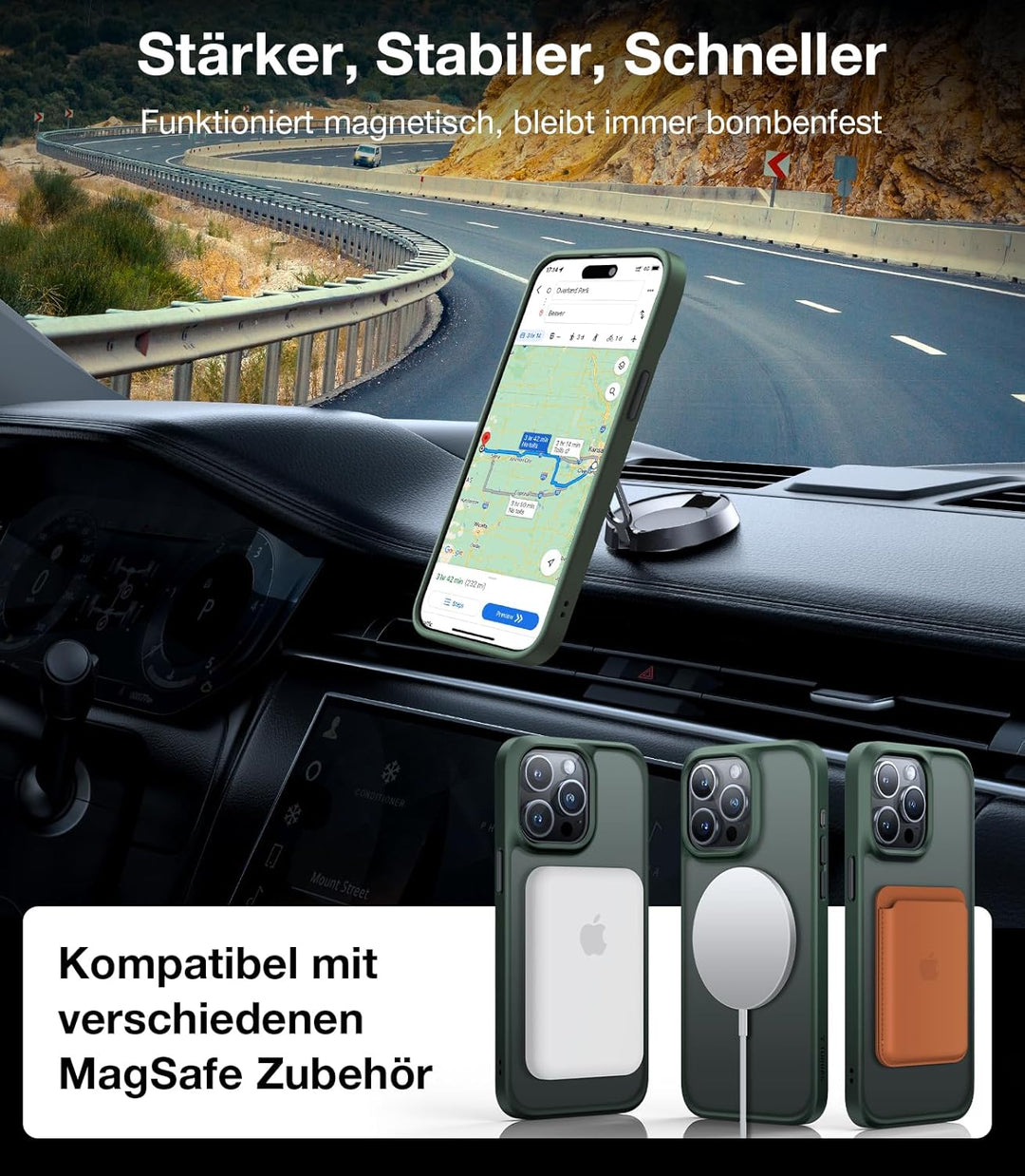 TORRAS Guardian-Mag für iPhone 15 Pro Max Hülle für Magsafe (Unzerstörbare Sturzfestigkeit & Stärkst