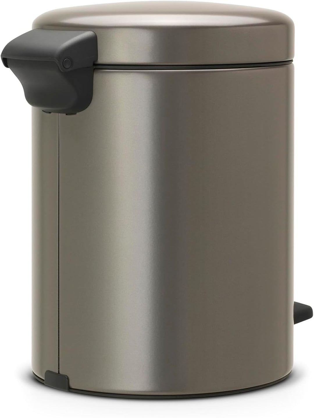 Brabantia Treteimer mit Inneneimer, 5L, aus Kunststoff, stahl, Platinum 5 Liter Platinum, 5 Liter Pl