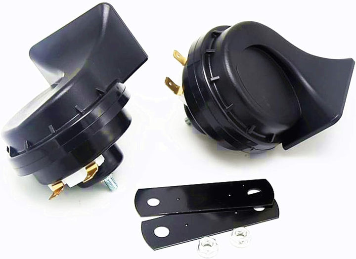 Autohupe Car Horn Autoschneckenhörner 130DB LKW-Hupe Lufthorn Doppeltonlautsprecher Schwarzes elektr