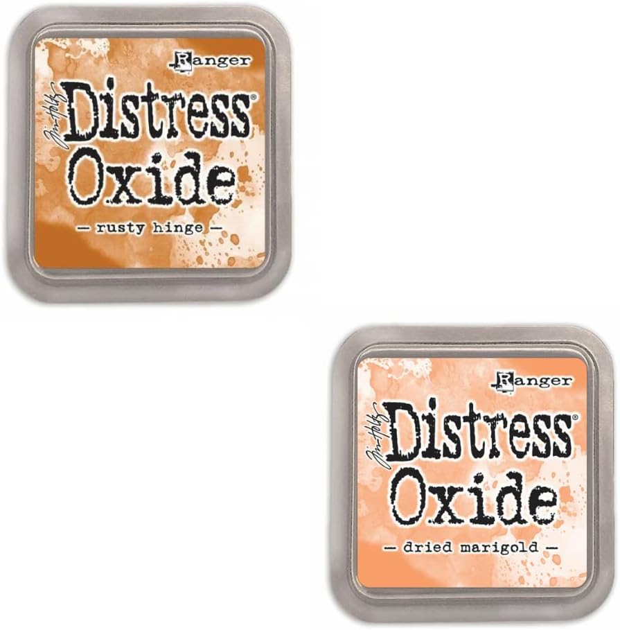 Kit mit 12 Pigment Fusion Tinte und Füller Tampon | Matt Effect Finish | Ranger Distress Oxide - Ent