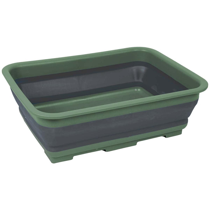 Bo-Camp Unisex BC faltbar Rechteck Waschbecken, grün/grau, 7 Liter