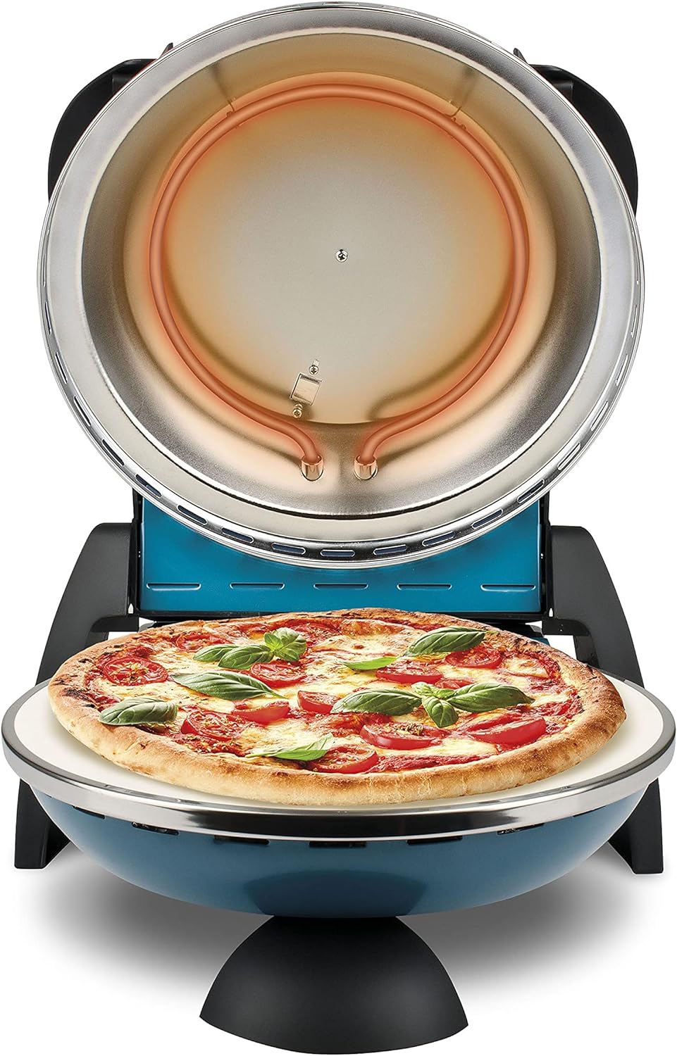 G3 Ferrari G10006 Pizza Äussern Vergnügen, Ofen Pizza, 1200 W, 400°C, Felsen Feuerfest (durchmesser