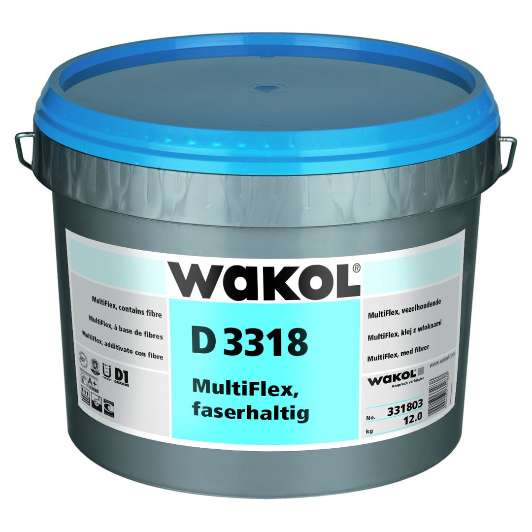 Wakol D 3318 MultiFlex PVC-Klebstoff, faserhaltig, 6kg