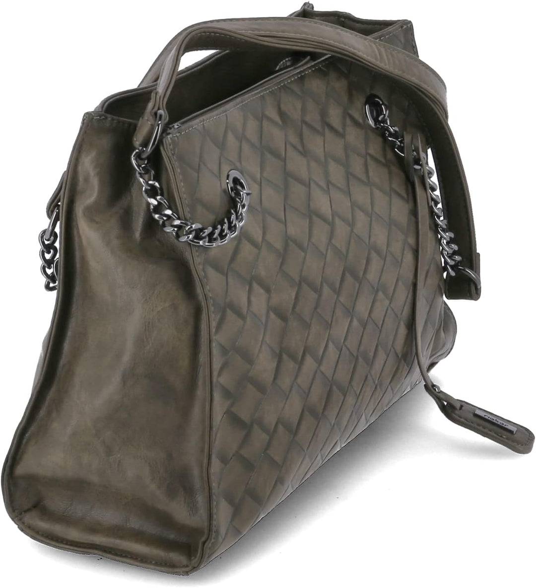 Rieker Damen H1336 Shopper, S Grün, Grün