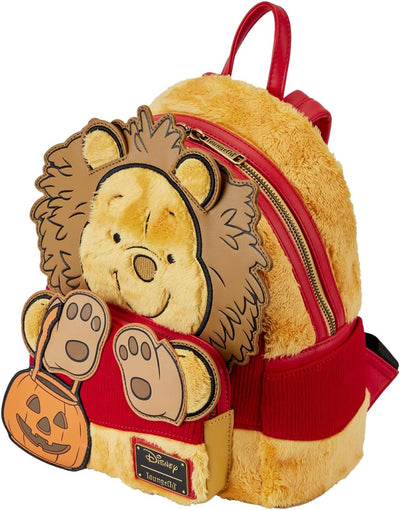 Loungefly Winnie Puuh Halloween Kostüm Plüsch Cosplay Mini Rucksack, Braun, Einheitsgrösse