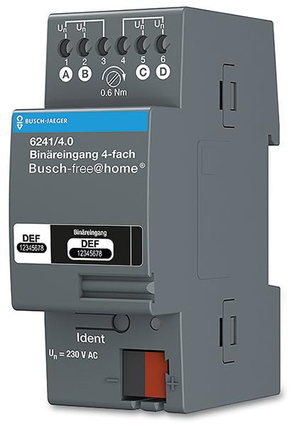 Binäreingang 4-fach, REG BUSCH-JAEGER 6241/4.0
