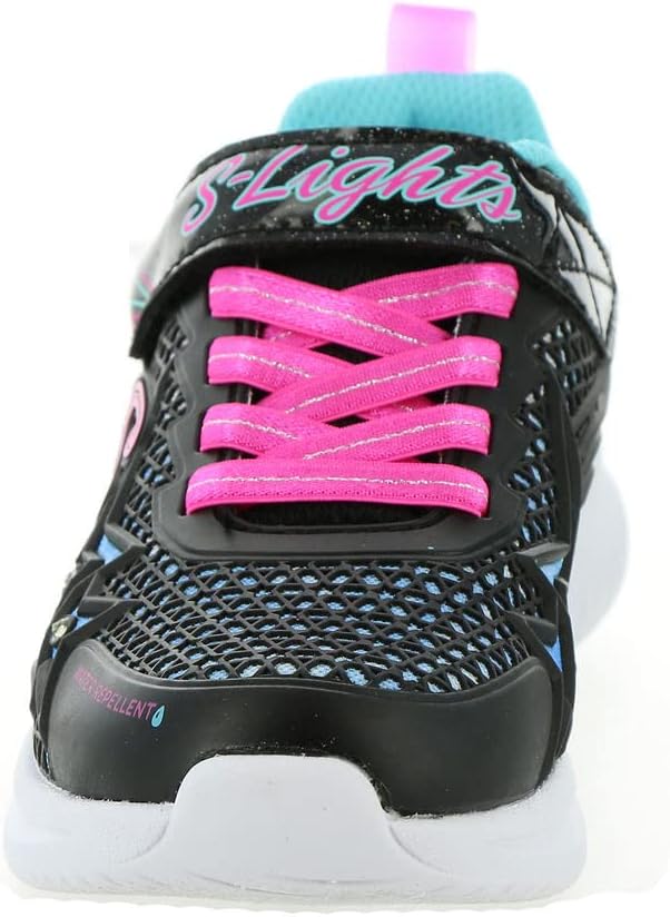 Skechers Mädchen Jumpsters Wishful Star Sneaker 27.5 EU Schwarz Pink, 27.5 EU Schwarz Pink