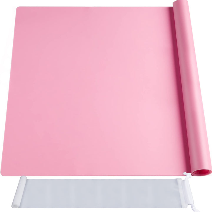 FANDAMEI 70x50 cm Grosse Silikonmatte mit Aufbewahrungsbeutel, Silikonfolie Bastelmatte Silikon Unte