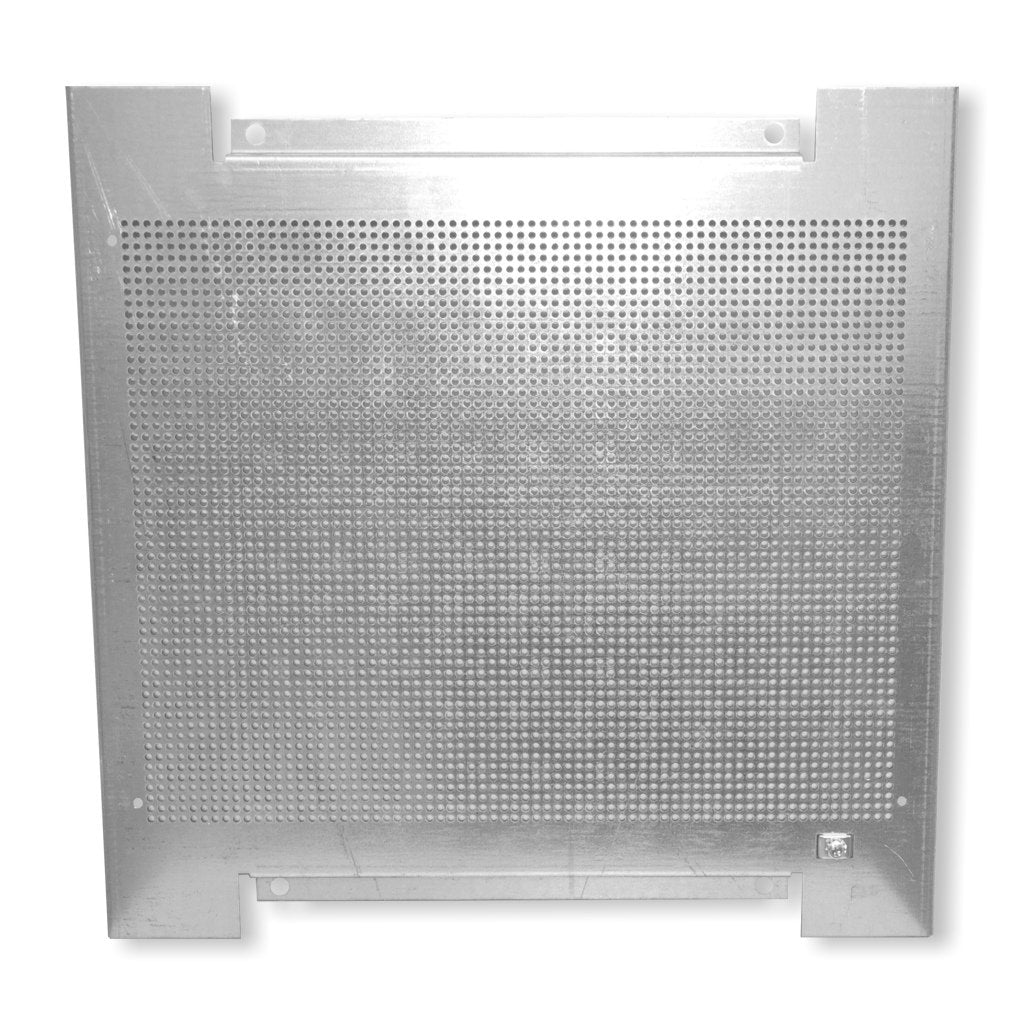 1, 5mm Lochblech-Montageplatte mit Erdungsanschluss 400x400x18mm