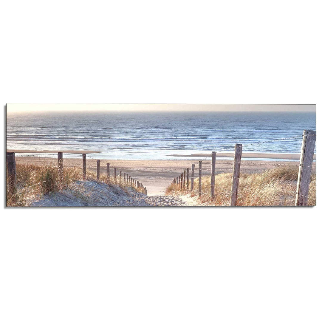 REINDERS Dünenweg Wandbild - MDF - 156 x 52 cm - Khaki