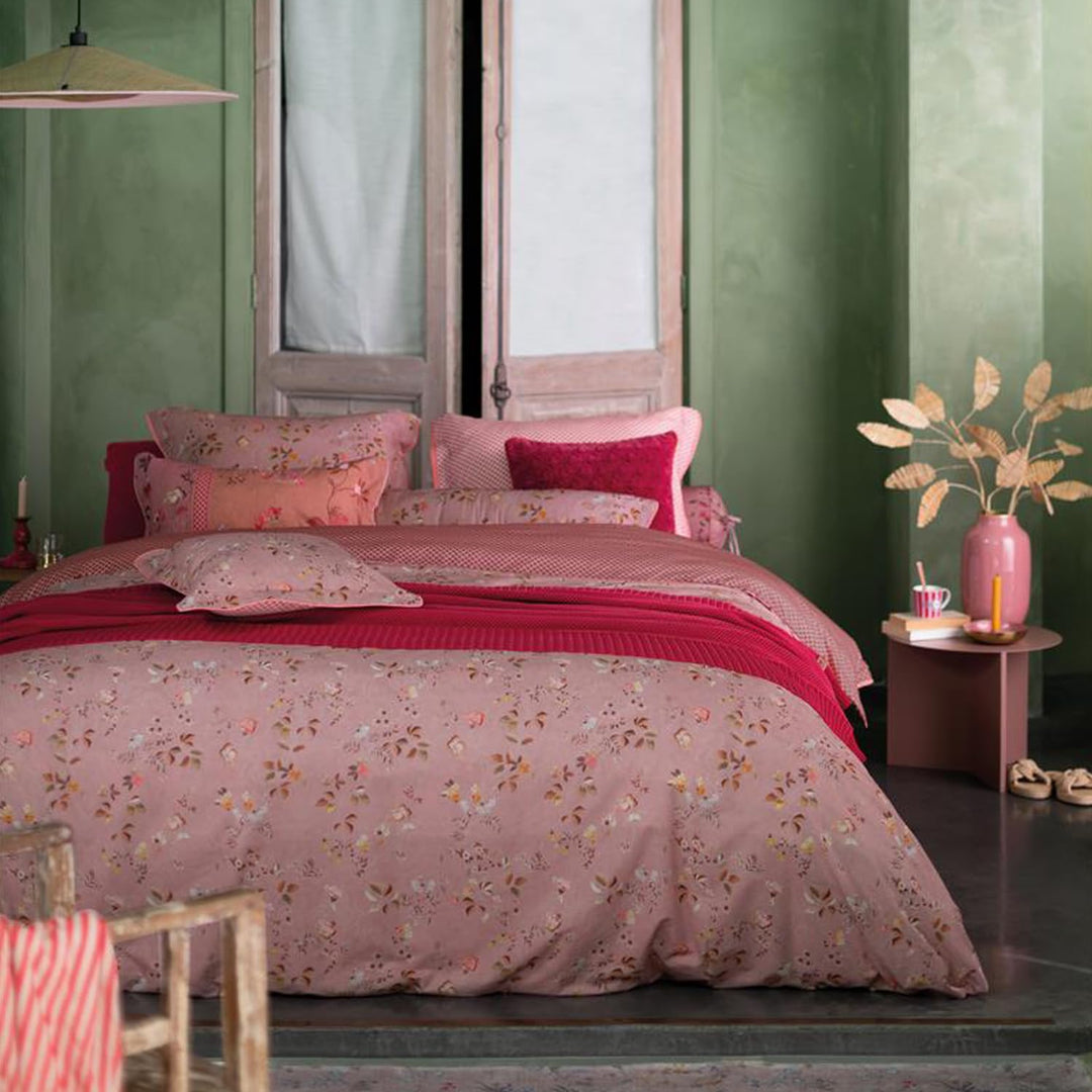 Pip Studio Perkal-Bettwäsche Tokyo Blossom | hellrosa - 155 x 220 155x220 cm + 80x80 cm, 155x220 cm