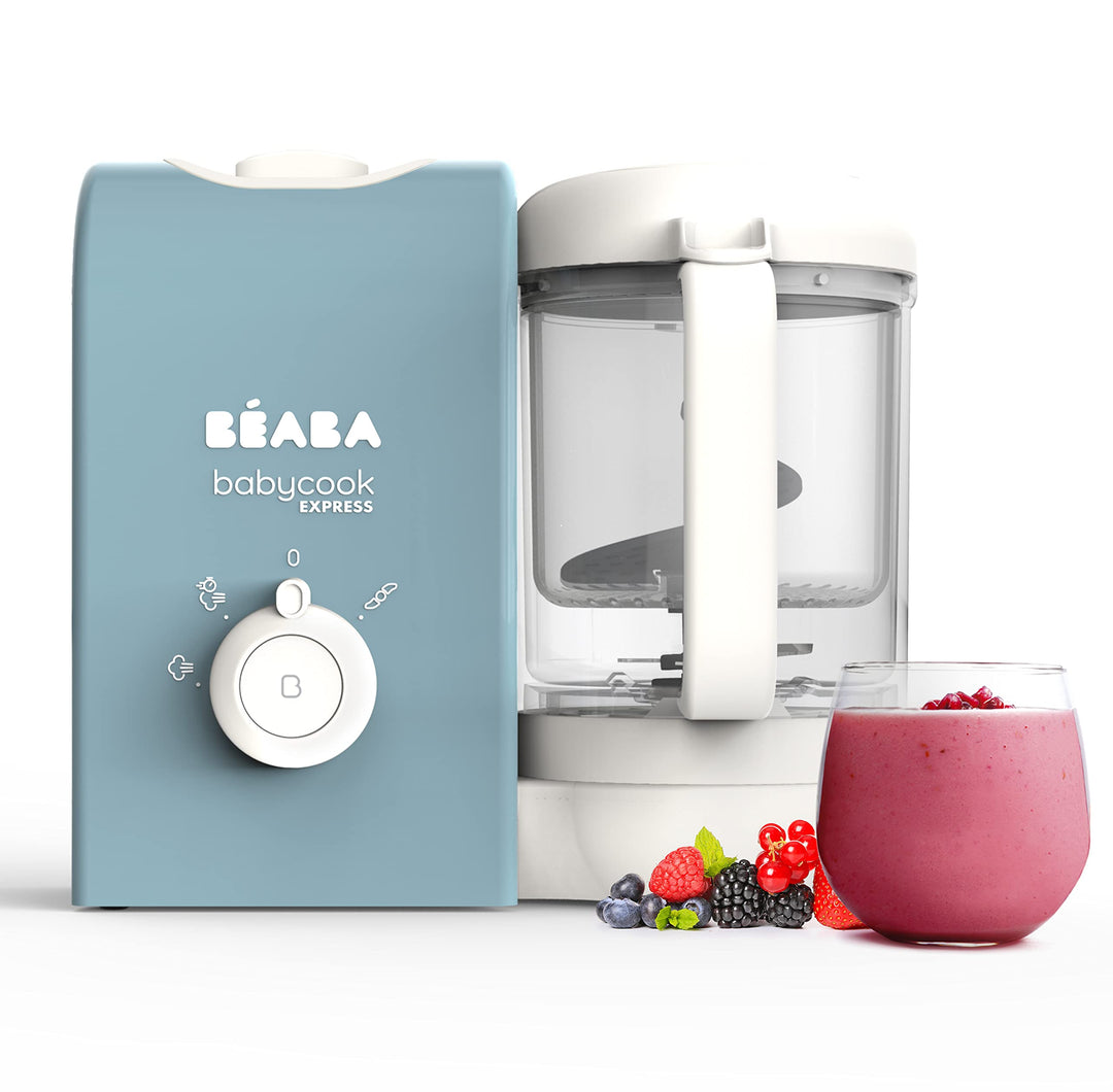 BEABA, Babycook Express, 4 in 1 Babynahrungszubereiter, schnelles Kochen: weniger als 15 Min., Mixen