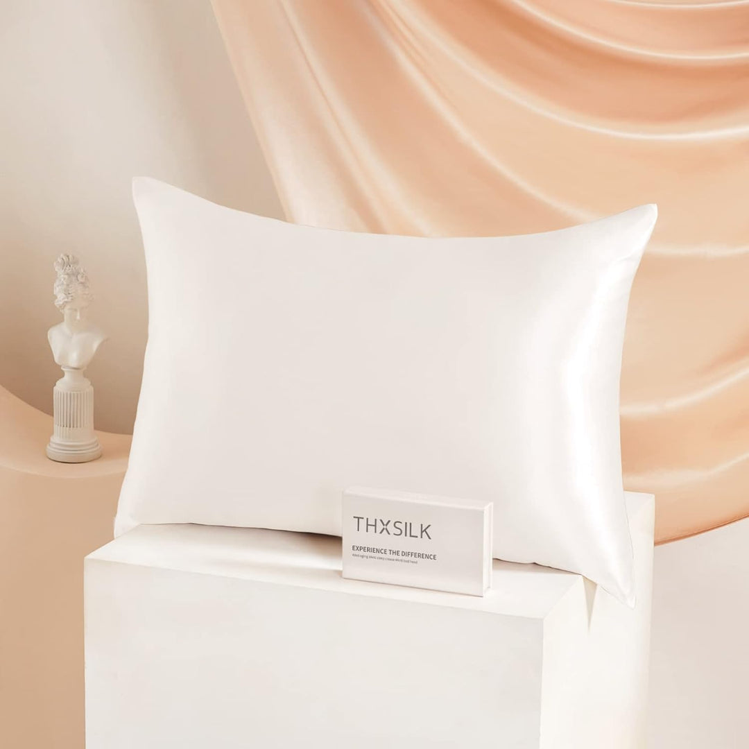 THXSILK 25 Momme Seide Kissenbezug für Haar und Haut - Maulbeerseide Kissenbezug - Hypoallergen mit