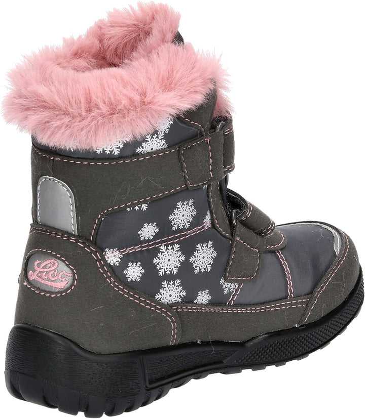 Lico Mädchen Antonia V Schneestiefel 27 EU Grau Rosa, 27 EU Grau Rosa