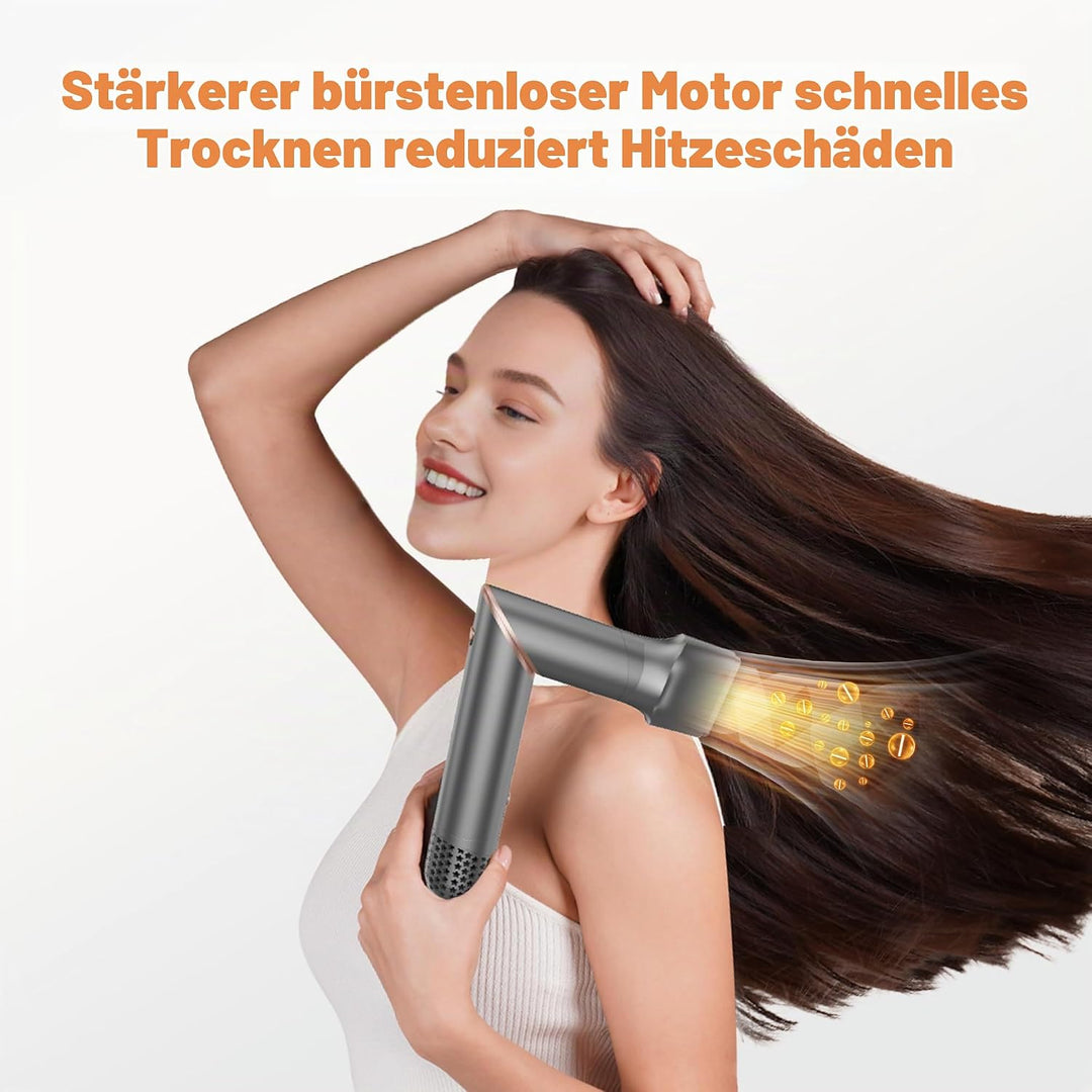 Hair Styler Set, Haarstyler 6 in 1, Hairstyler Set, Multistyler Haare 110000 U/MIN mit Rundbürste Fö
