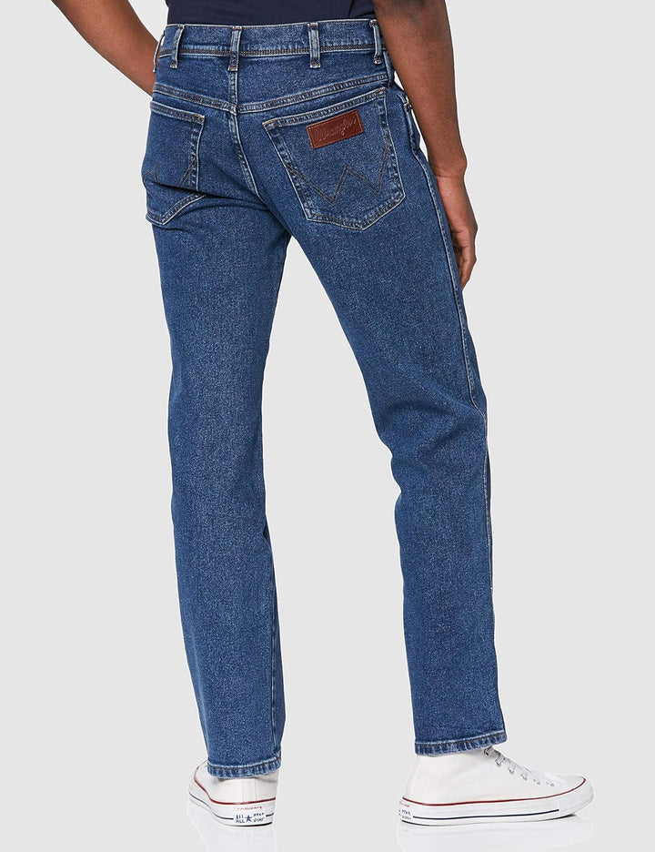 Wrangler Texas Stretch Herren Jeans Regular Fit Jeanshose Hose Schwarz Blau 40W / 32L Blast Blue, 40