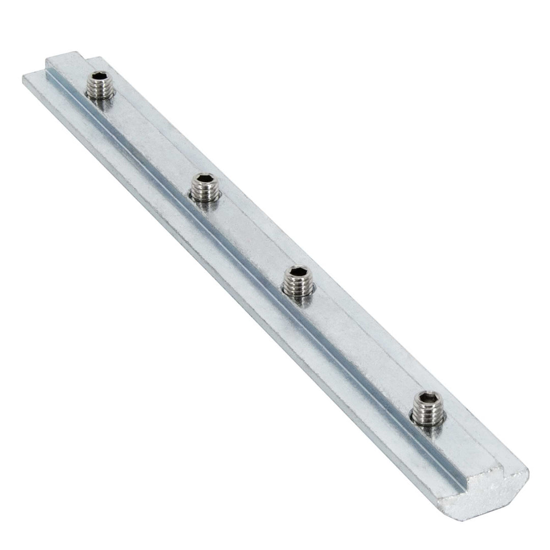 SCHMIDT systemprofile 10x Profilverbinder Nut 8 180mm Streckenverbinder mit Madenschrauben Aluprofil