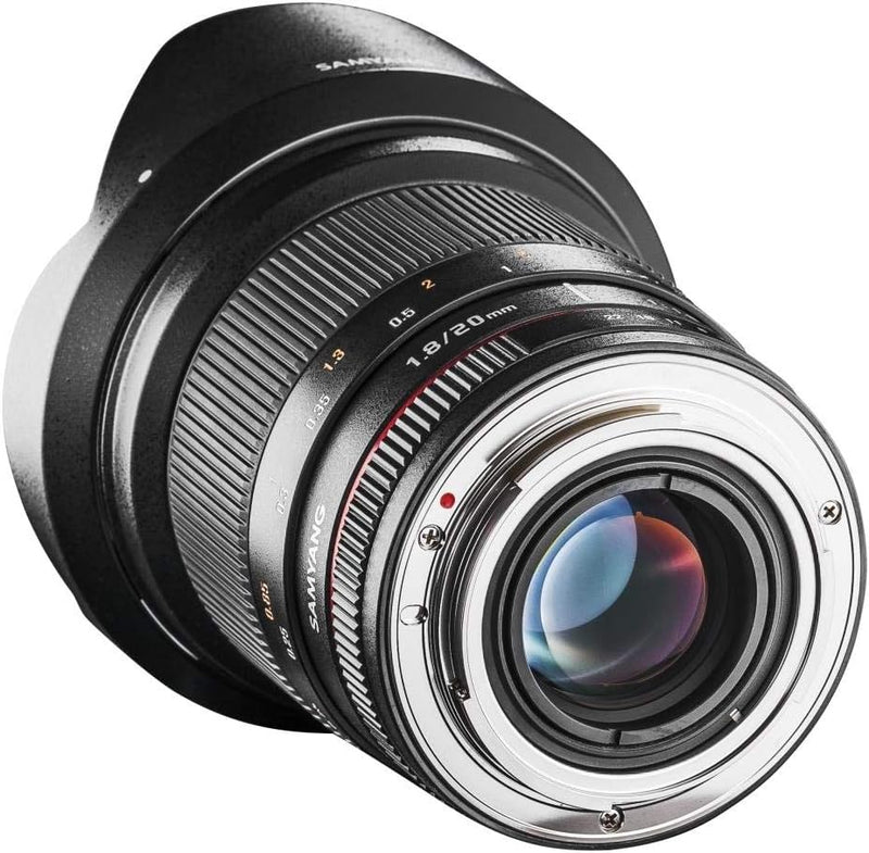 SAMYANG 7464 20/1,8 Objektiv DSLR Sony E manueller Fokus Fotoobjektiv, Weitwinkelobjektiv Schwarz Si