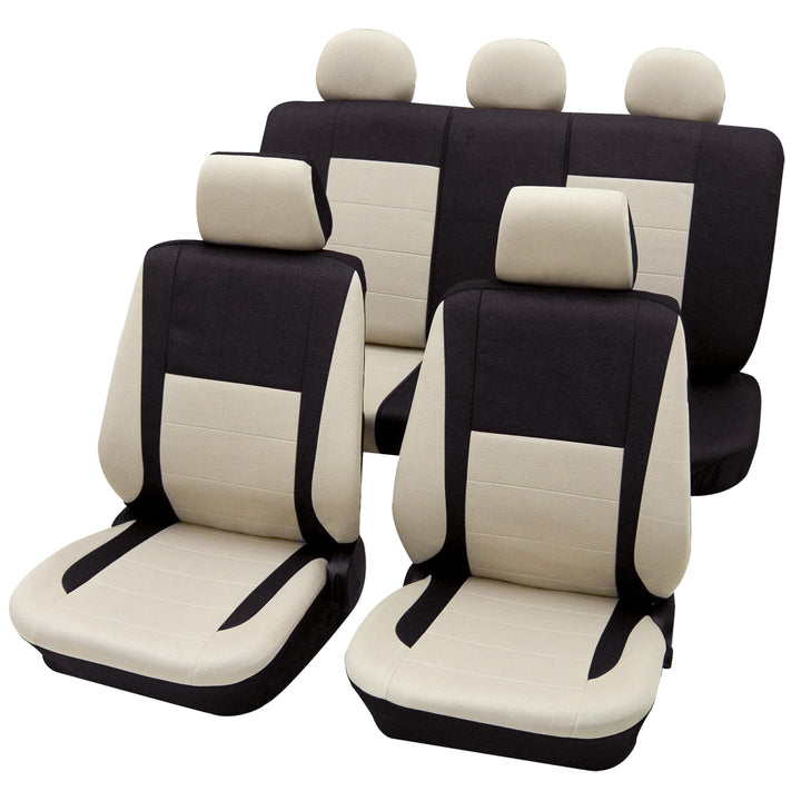 Petex Sitzbezugset Universal Eco Class Elegance beige 17-teilig Grösse SAB 1 Vario Plus