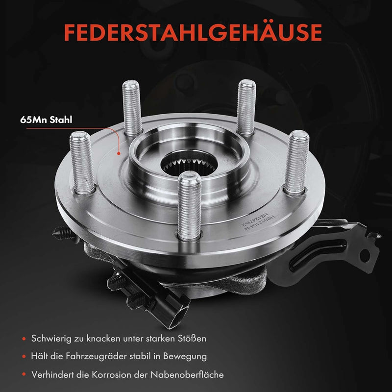 Frankberg 1x Radnabe Radlagersatz Hinterachse Rechts Kompatibel mit Journey MPV 2.0L-3.6L 2008-2021