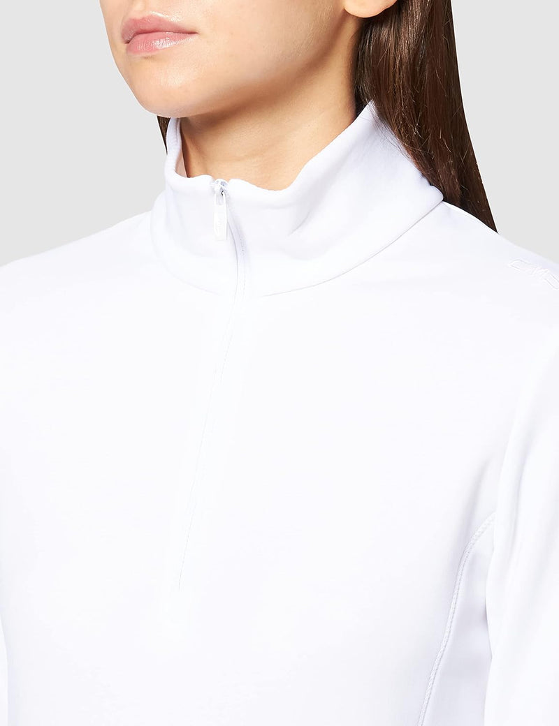 CMP Damen Stretch-Fleecepullover für Damen Fleeceshirt 36 Weiss, 36 Weiss