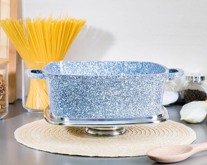 Zilner Topfset - Kochtopf Set 8-teilig - Marmorbeschichtung und Keramikbeschichtung - mit Glasdeckel