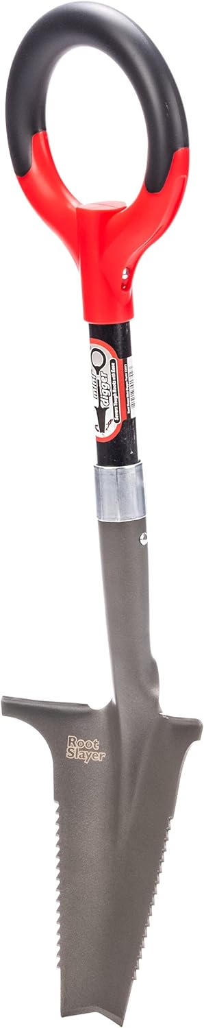 Radius Garden 22411 Root Slayer Mini-Baggerschaufel, rot Minibagger, Minibagger