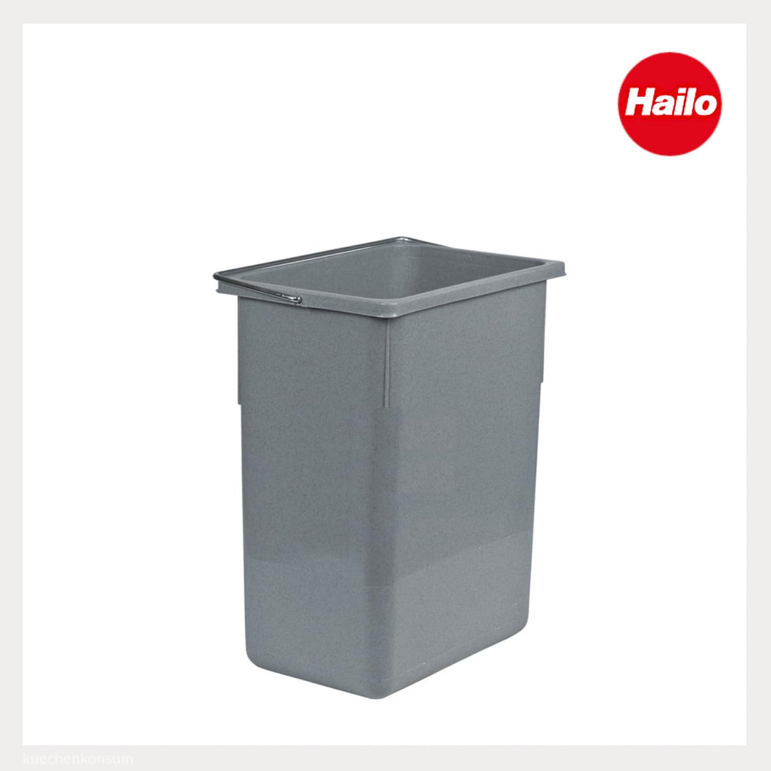 Hailo Inneneimer 1094089 | 8,5 L Abfallsammler mit verstärktem Rand | Kunststoff hellgrau für Rondo