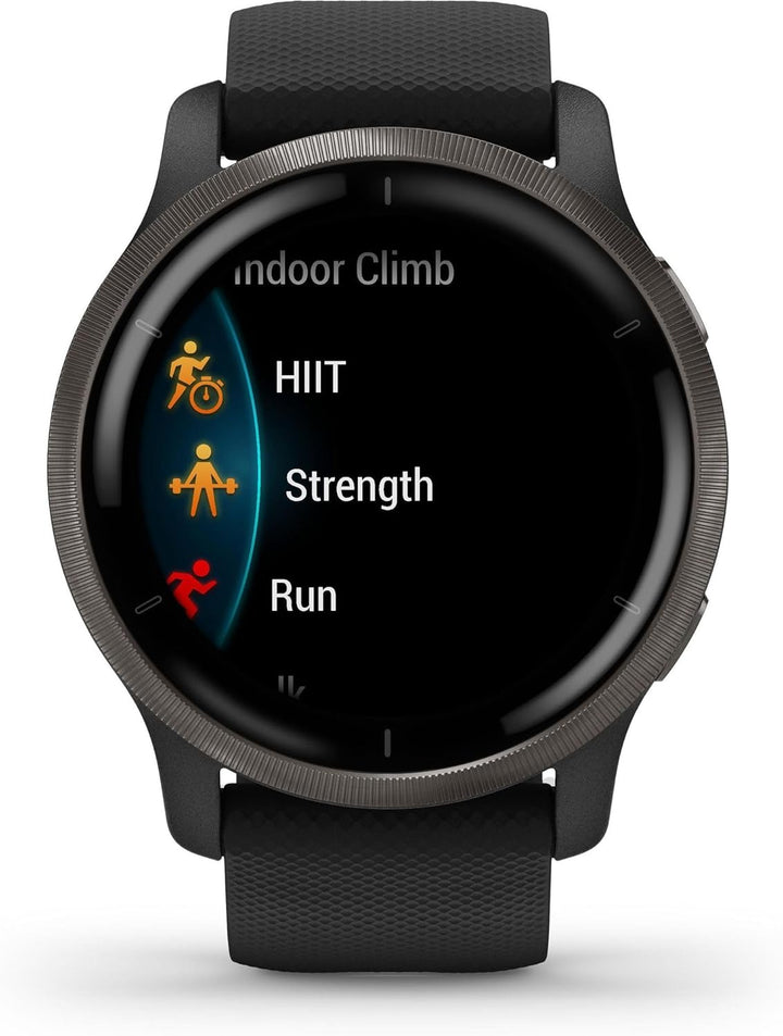 Garmin Venu 2 – GPS-Fitness-Smartwatch mit ultrascharfem 1,3“ AMOLED-Touchdisplay, umfassenden und G