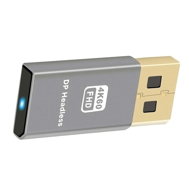 cablecc DP Virtual Display 4K60HZ Dummy-Stecker Headless Ghost Emulator Displayport Aktivadapter Sil